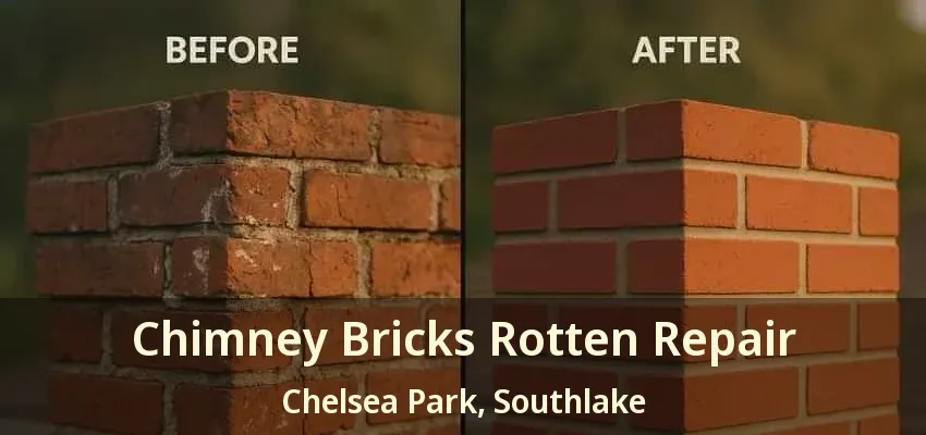 Chimney Bricks Rotten Repair Chelsea Park, Southlake - TX
