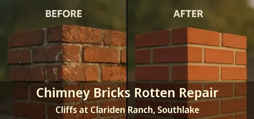 Chimney Bricks Rotten Repair Cliffs at Clariden Ranch, Southlake - TX