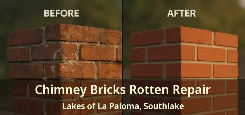 Chimney Bricks Rotten Repair Lakes of La Paloma, Southlake - TX
