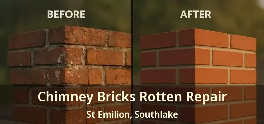 Chimney Bricks Rotten Repair St Emilion, Southlake - TX