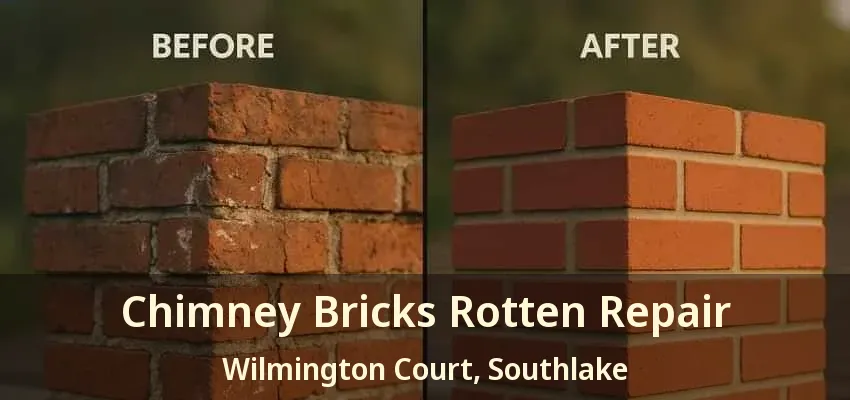 Chimney Bricks Rotten Repair Wilmington Court, Southlake - TX