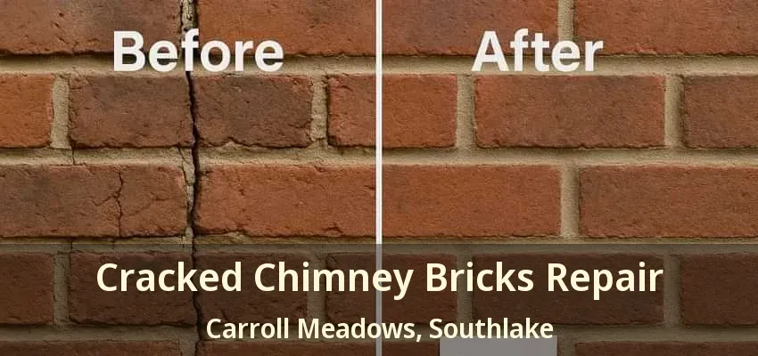 Cracked Chimney Bricks Repair Carroll Meadows, Southlake - TX
