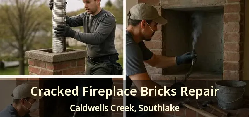 Cracked Fireplace Bricks Repair Caldwells Creek, Southlake - TX