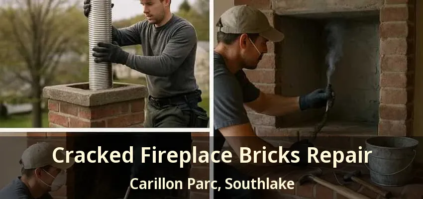 Cracked Fireplace Bricks Repair Carillon Parc, Southlake - TX