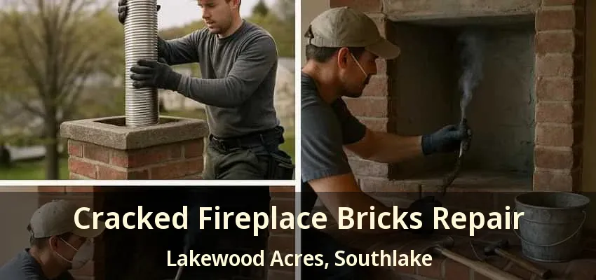 Cracked Fireplace Bricks Repair Lakewood Acres, Southlake - TX