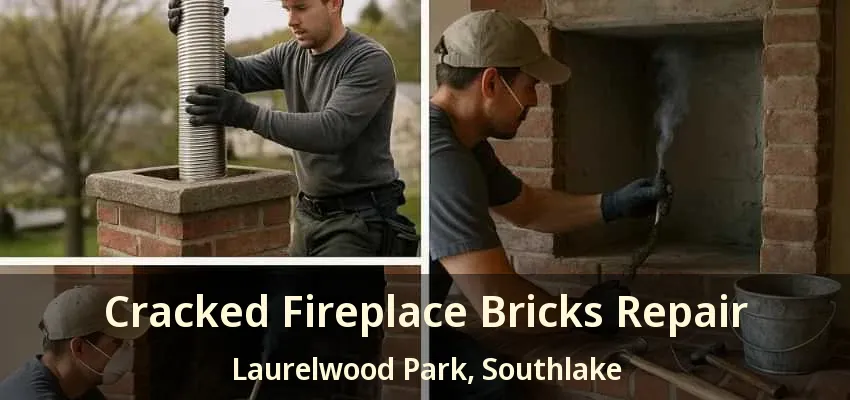 Cracked Fireplace Bricks Repair Laurelwood Park, Southlake - TX