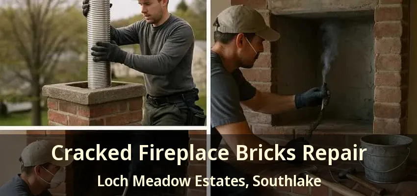 Cracked Fireplace Bricks Repair Loch Meadow Estates, Southlake - TX