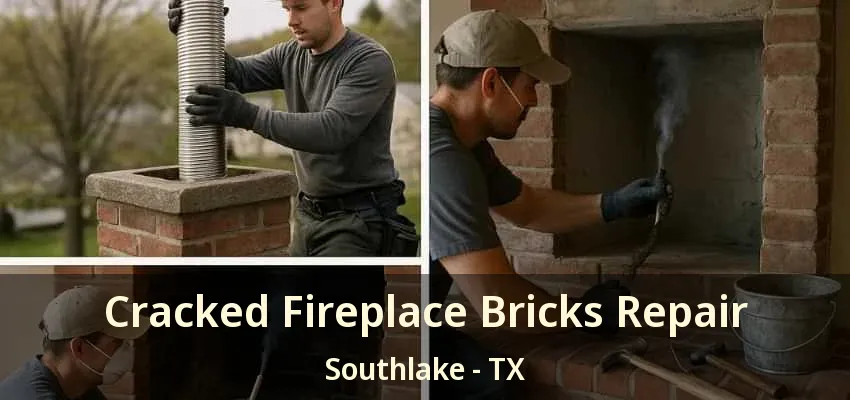 Cracked Fireplace Bricks Repair Southlake - TX