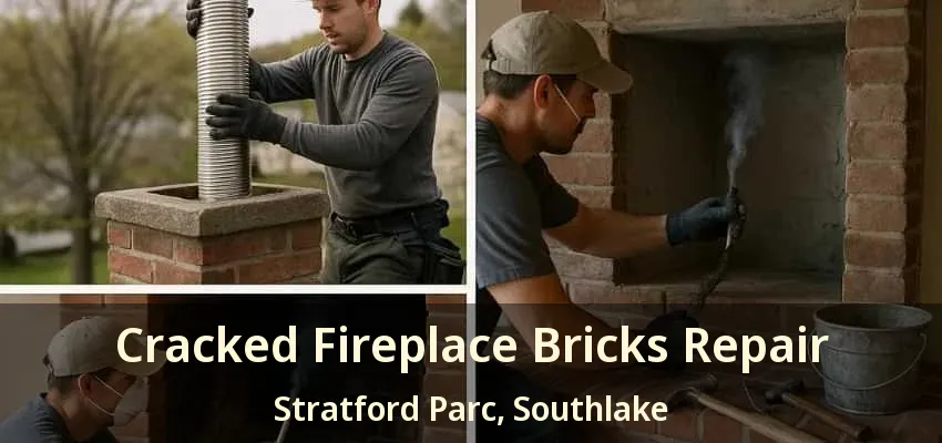 Cracked Fireplace Bricks Repair Stratford Parc, Southlake - TX