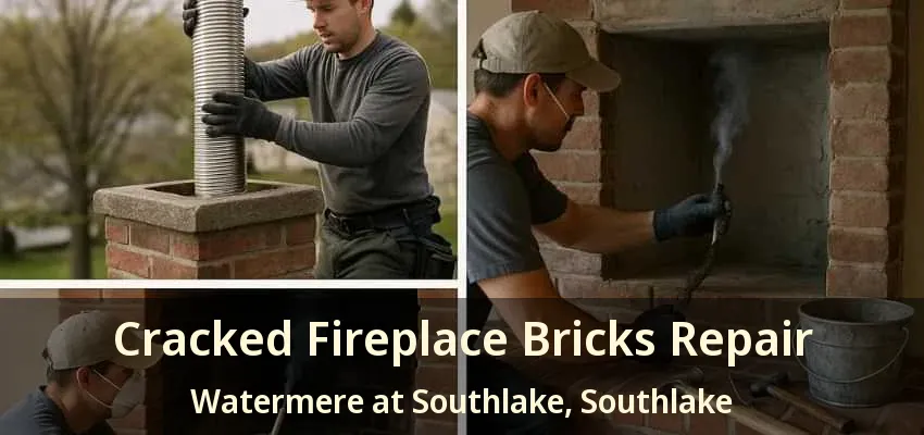 Cracked Fireplace Bricks Repair Watermere at Southlake, Southlake - TX