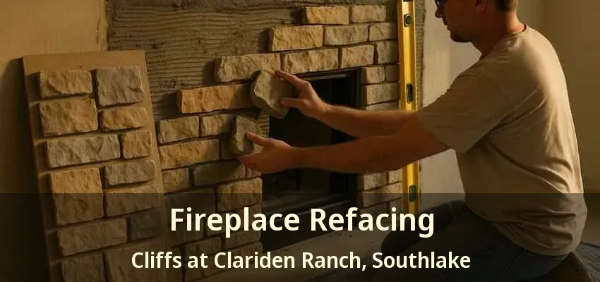 Fireplace Refacing Cliffs at Clariden Ranch, Southlake - TX
