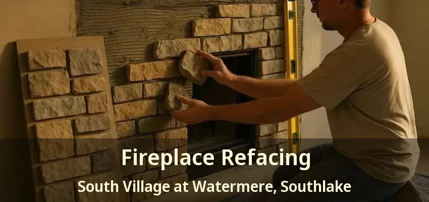Fireplace Refacing South Village at Watermere, Southlake - TX