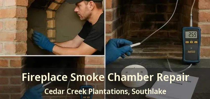 Fireplace Smoke Chamber Repair Cedar Creek Plantations, Southlake - TX