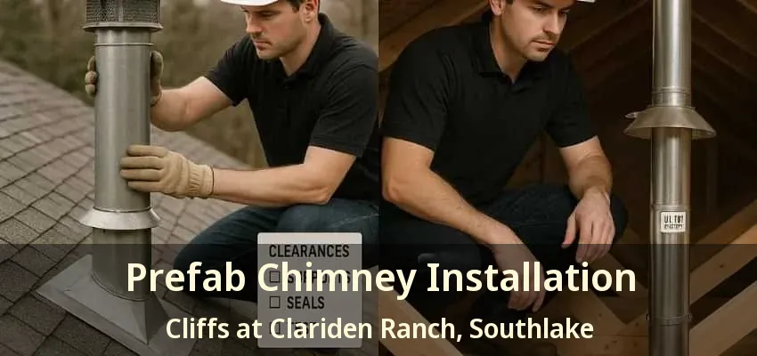 Prefab Chimney Installation Cliffs at Clariden Ranch, Southlake - TX