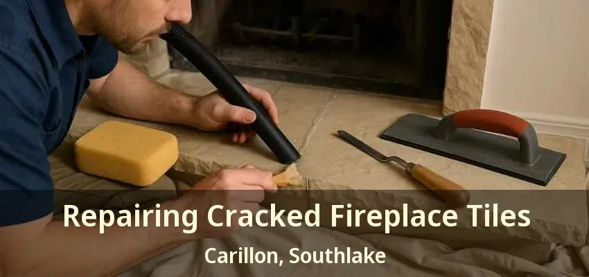 Repairing Cracked Fireplace Tiles Carillon, Southlake - TX