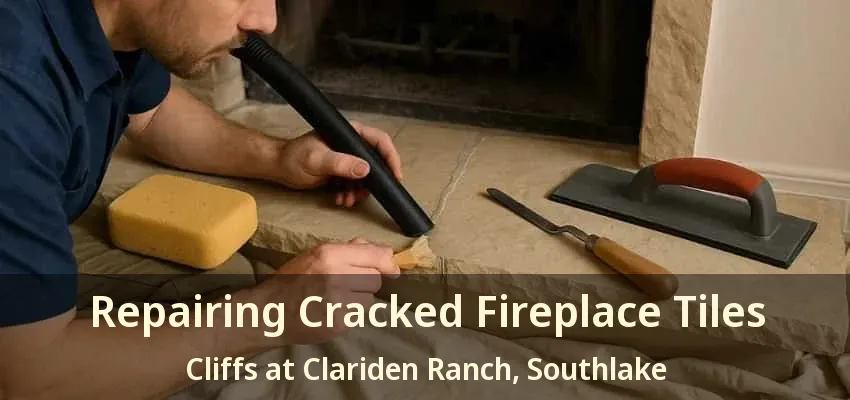 Repairing Cracked Fireplace Tiles Cliffs at Clariden Ranch, Southlake - TX
