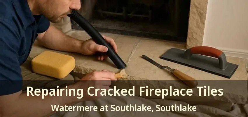 Repairing Cracked Fireplace Tiles Watermere at Southlake, Southlake - TX