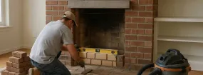 Fireplace Rebuild Oak Tree Estates, Southlake